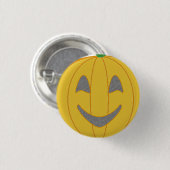 明るいカボチャの衣装デザインハロウィンオレンジ 缶バッジ (正面&裏面)