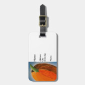 明るいカボチャ ラゲッジタグ (正面縦)