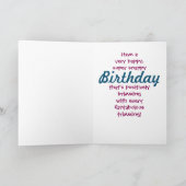 明るいカラフルお誕生日ケーキバルーンスケッチ カード (内部)