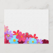 明るいカラフルとウェディングの指示カード エンクロージャーカード (裏面)