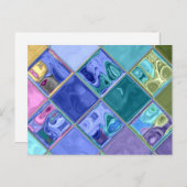 明るいカラフルとユニークカスタマイズ可能 ポストカード (正面/裏面)