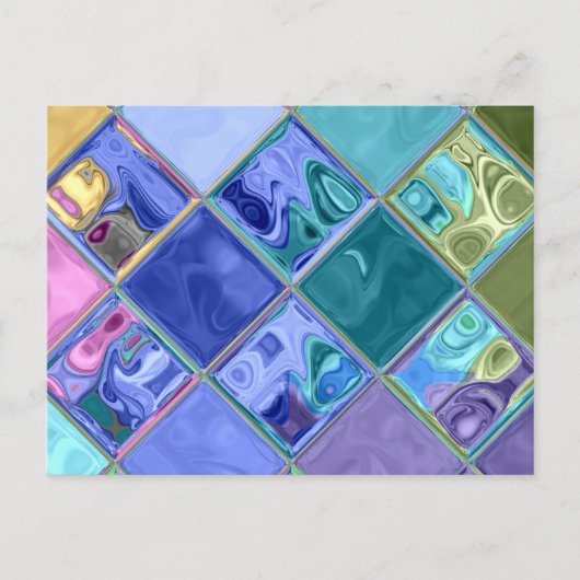 明るいカラフルとユニークカスタマイズ可能 ポストカード (正面)