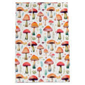 明るいカラフルと水色のキノコ型 ミディアムペーパーバッグ (裏面)