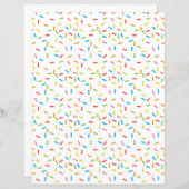 明るいカラフルまき模様スクラップブック紙 (正面/裏面)