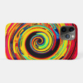 明るいカラフルらせん模様 Case-Mate iPhoneケース (裏面(横))