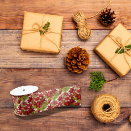 明るいカラフルイチゴフローラ サテンリボン