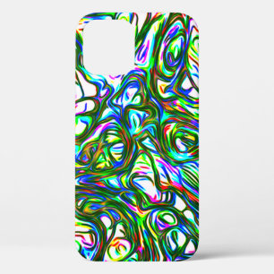 明るいカラフルカッコいいファンキー iPhone 12ケース