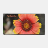 明るいカラフルガイラディアのフラワーフォト デスクマット (正面)