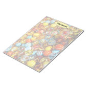 明るいカラフルガラスのビー玉のおもしろい写真 ノートパッド (アングル)