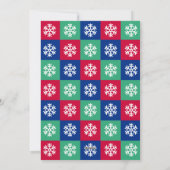 明るいカラフルクメリーリスマスフォトカード シーズンカード (裏面)