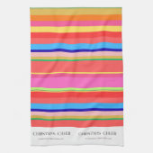 明るいカラフルクモダンリスマスキッチンタオル キッチンタオル (縦)