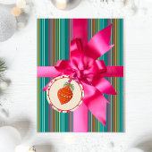 明るいカラフルクリスマス フェイバータグ