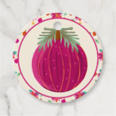 明るいカラフルクリスマス フェイバータグ (正面)