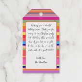 明るいカラフルクリモダンスマス ギフトタグ (裏面)