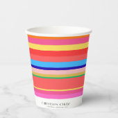 明るいカラフルクリモダンスマス 紙コップ (正面)