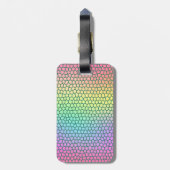 明るいカラフルグリッターカスタムラゲッジタグ ラゲッジタグ (裏面縦)