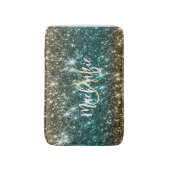 明るいカラフルグリッター バスマット (正面縦)