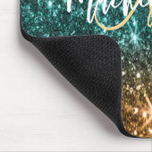 明るいカラフルグリッター マウスパッド (コーナー)