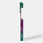 明るいカラフルグリッター iPhoneケース (左側面)