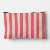 明るいカラフルスタイリッシュカラーのミニマルストライプリスト アクセサリーポーチ (裏面)