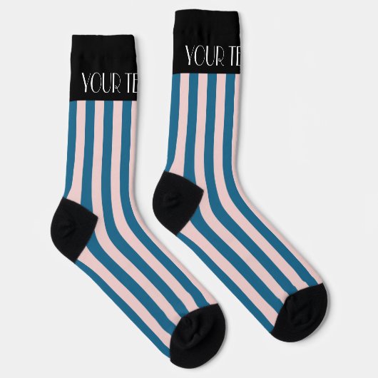 明るいカラフルスタイリッシュカラーのミニマルストライプリスト ソックス (右)