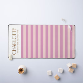 明るいカラフルスタイリッシュカラーのミニマルストライプリスト デスクマット