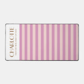 明るいカラフルスタイリッシュカラーのミニマルストライプリスト デスクマット (正面)