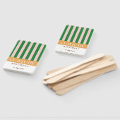 明るいカラフルスタイリッシュカラーのミニマルストライプリスト ハンドファン (組立なし)