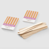 明るいカラフルスタイリッシュカラーのミニマルストライプリスト ハンドファン (組立なし)