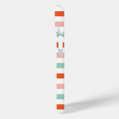 明るいカラフルストライプのモダン名前 Case-Mate iPhoneケース (裏面 / 左)