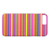 明るいカラフルストライプ Case-Mate iPhoneケース (裏面(横))