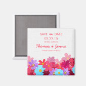 明るいカラフルセーブザデートマグネット マグネット (正面/裏面)