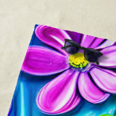 明るいカラフルデイジー ビーチタオル (インサイチュ)