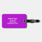 明るいカラフルデイジー ラゲッジタグ (裏面横)