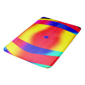 明るいカラフルデザイン バスマット (アングル)