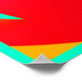 明るいカラフルデザイン ポスター (角)