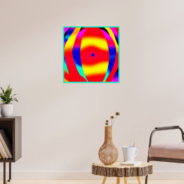 明るいカラフルデザイン ポスター