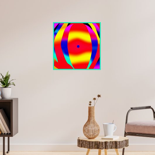 明るいカラフルデザイン ポスター (リビング3)