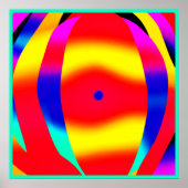 明るいカラフルデザイン ポスター (正面)