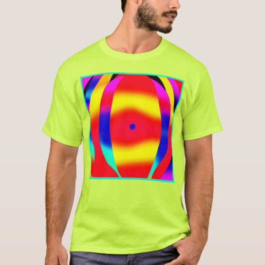 明るいカラフルデザイン Tシャツ (正面)