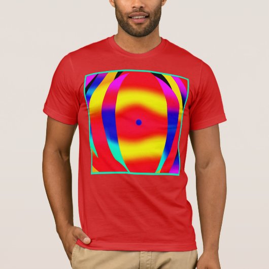 明るいカラフルデザイン Tシャツ (正面)