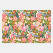 明るいカラフルトレンディーのクリスマス ラッピングペーパーシート (正面2)