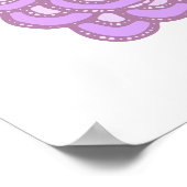 明るいカラフルトレーサリーオーナメントポスター ポスター (角)