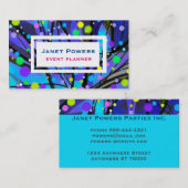 明るいカラフルドットカスタムパターン 名刺 (正面/裏面)