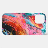 明るいカラフルハン絵を描ド抽象芸術背景 Case-Mate iPhoneケース (裏面 (横))