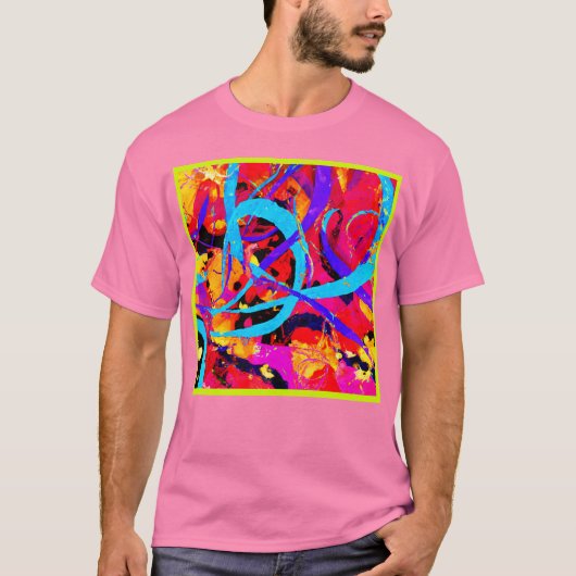 明るいカラフルパタ遊ーン Tシャツ (正面)