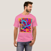 明るいカラフルパタ遊ーン Tシャツ (正面フル)
