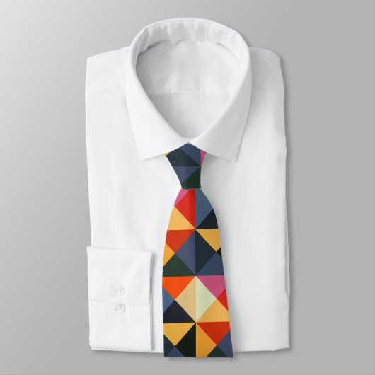 明るいカラフルピクセル抽象芸術のネクタイ ネクタイ (タイ)