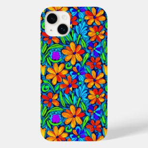 明るいカラフルフォークアートフラワー Case-Mate iPhone 14 PLUSケース