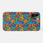 明るいカラフルフォークアートフラワー Case-Mate iPhoneケース (裏面(横))